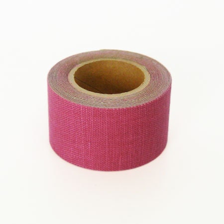 Kurashiki Linen Fabric Masking Tape - Cherry Pink - 30mm Wide
