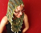 Mobius Infinity Cowl - Scarf with Wooden Beads