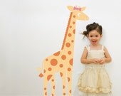 Giraffe Wall Decal: Jungle Animal Nursery Children Baby Kids