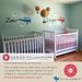 Airplane Wall Decal Boy Name Skywriter for Nursery Baby Children