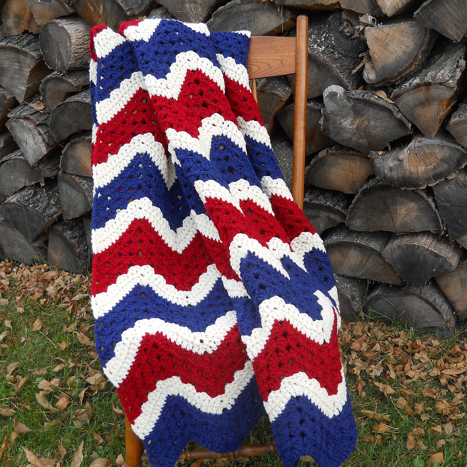 1000 Images About Mycrochet Patriotic Ripple Afghans On Pinterest