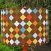 CYBER SALE - Argyle Drum Lampshade Set