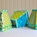 Ocean Blue Chandelier Lampshades