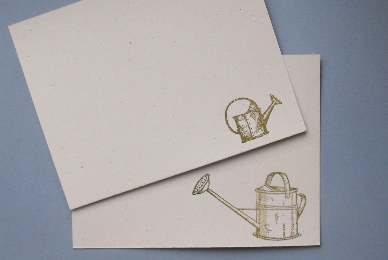 Watering can flat notecard set