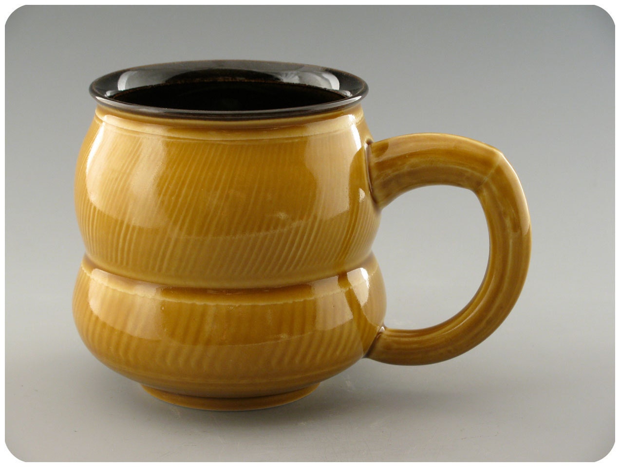 Golden Yellow Porcelain Mug