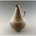 Decorative Porcelain Ewer With Question Mark Handle And Crawly Glaze
