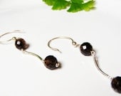 Smokey Quartz Sterling Silver Earrings