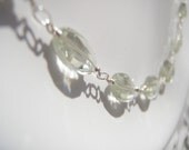 Necklace Green Amethyst Sterling Silver
