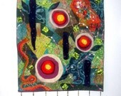 Abstract  - Fiber Art Quilt (15 x 21 inches)