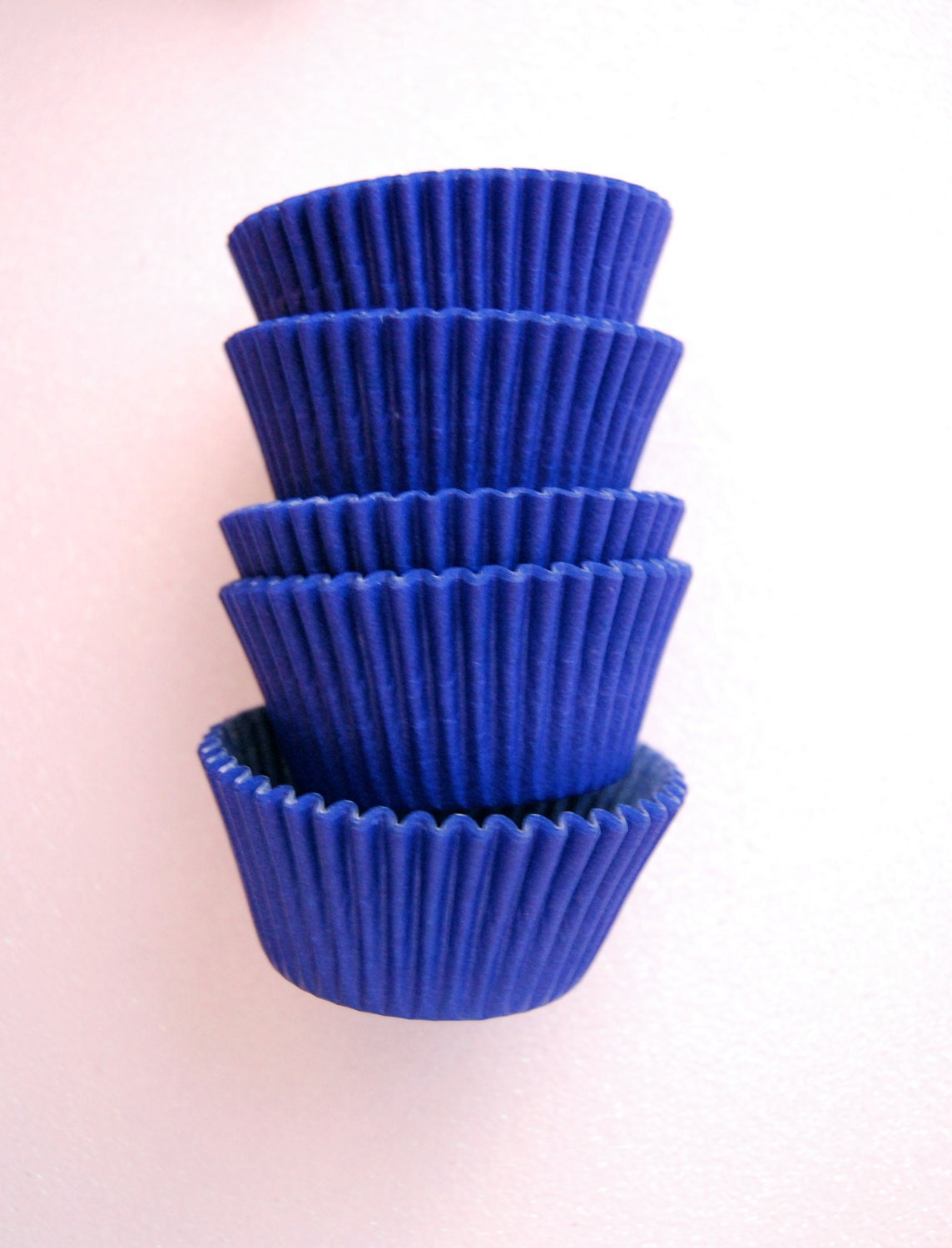 Standard Cupcake Liners 50 Solid Navy Blue
