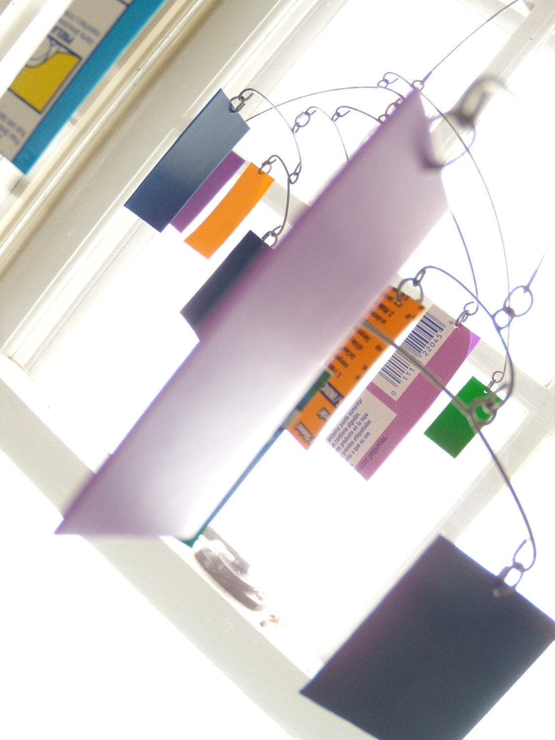 Colorful Plastic Recycle Mobile