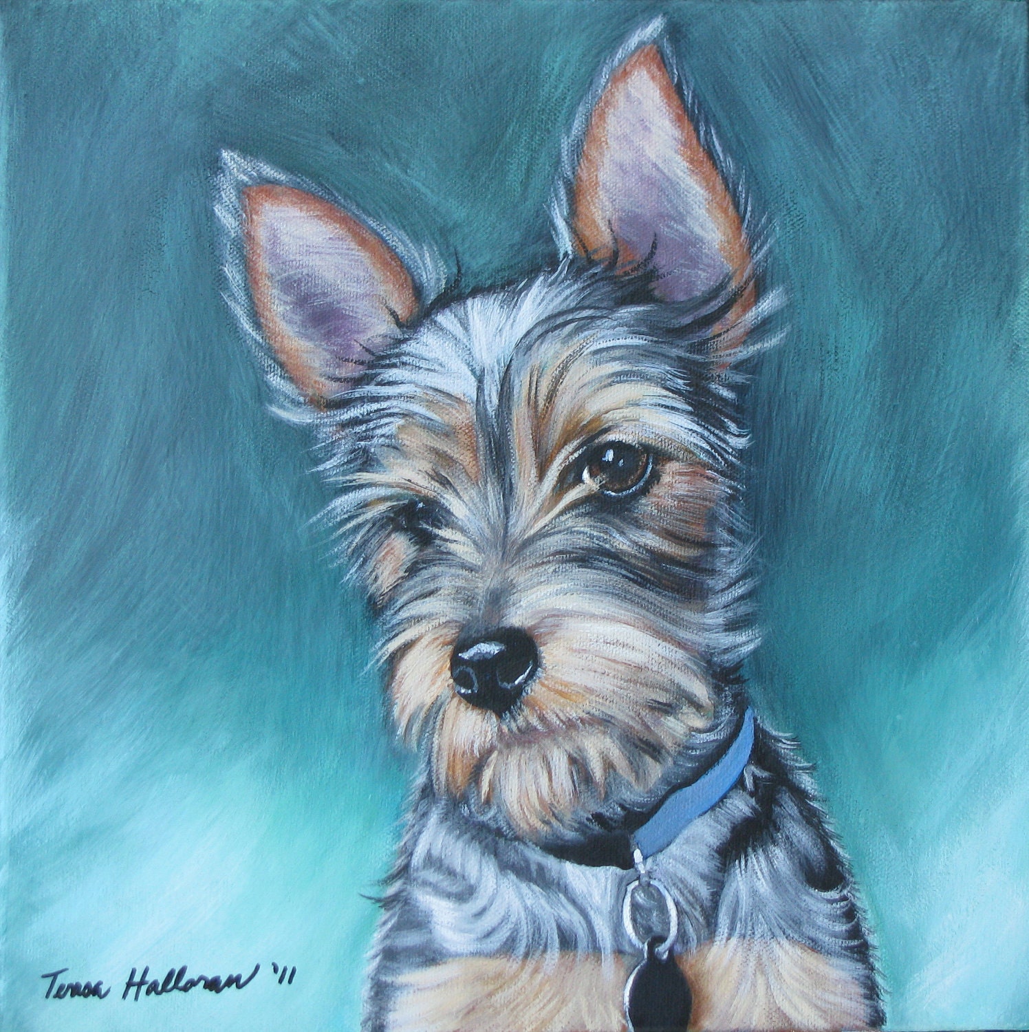 Custom Pet Portrait In Acrylics