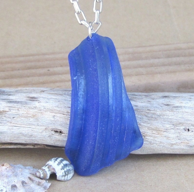 Blue Ridges Sea Glass Necklace - New Life