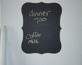 Large Chalkboard Plaque Vinyl Wall Decal