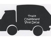 Truck Chalkboard Vinyl Decal - Large