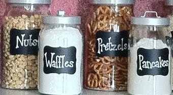 Small Fancy Vinyl Chalkboard Labels  -  BUY 2 GET 1 FREE - 2 inch - 12