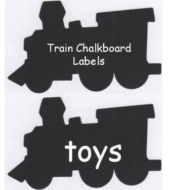 Train Chalkboard Vinyl Labels - Organize and Personalize with Chalk Labels