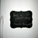 Fancy Chalkboard Vinyl Decal - SET OF TWO You can use regular chalk and write notes. Perfect for the fridge