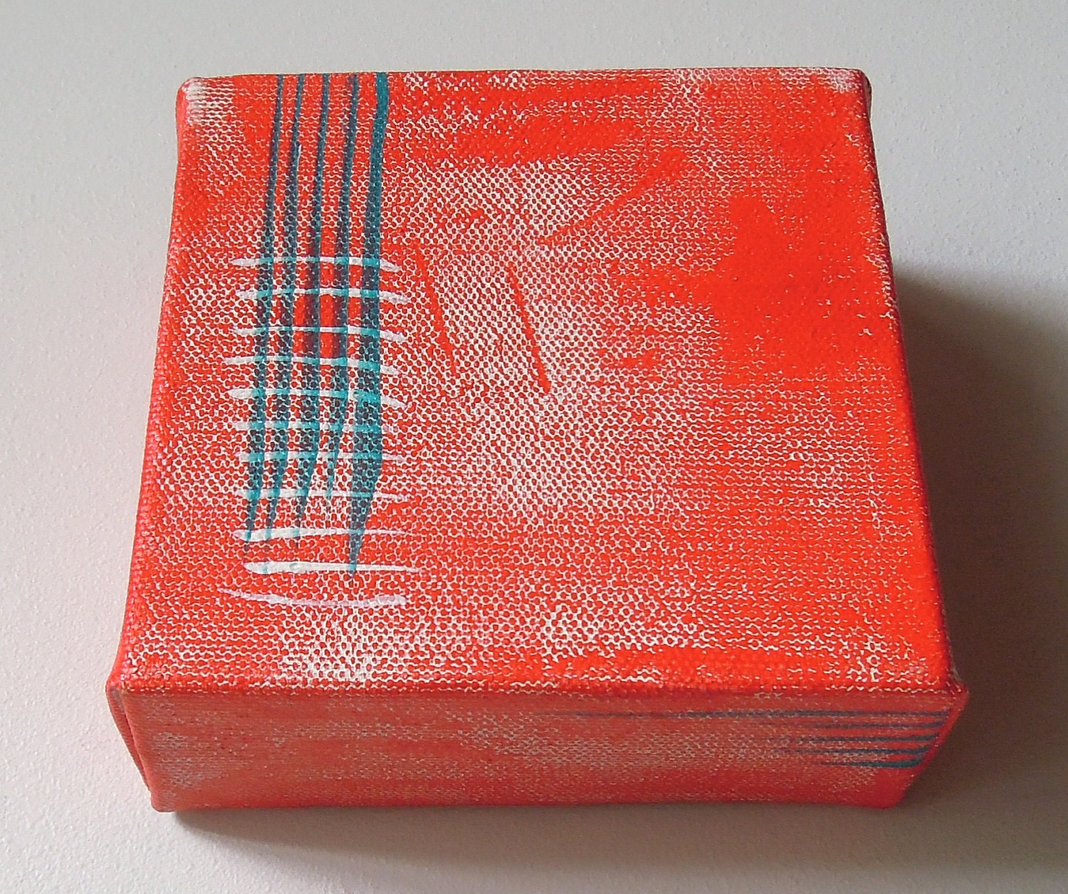 wiggle wiggle wiggle wiggle wiggle wiggle stop - Original Acrylic Painting on Canvas