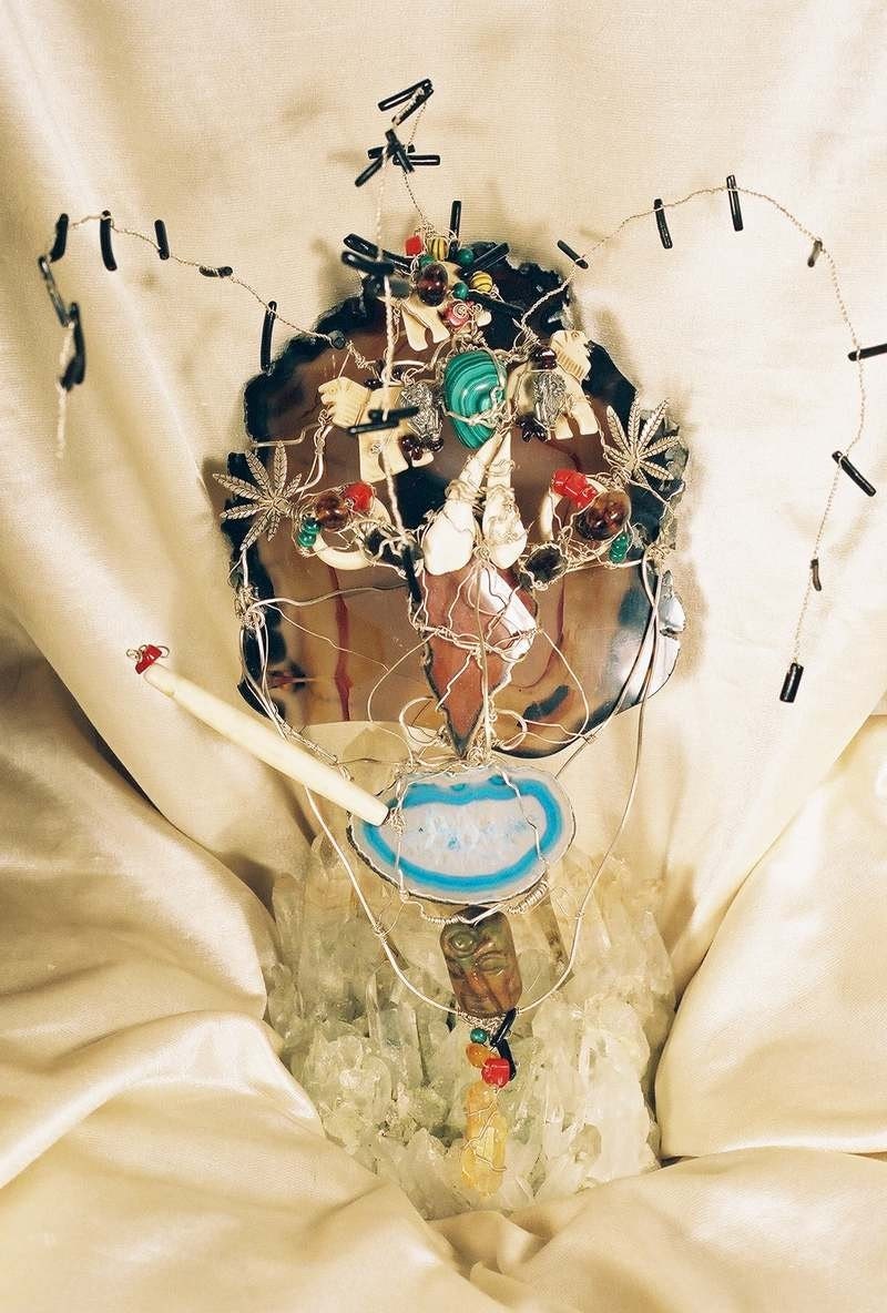 Bob Marley  the Spiritual Warrior - Abstract Window / Wall Hanging Sculpture