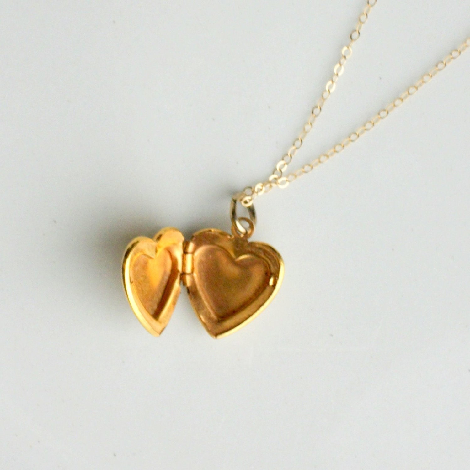 Vintage Enamel Heart Locket . Yellow. Floral. Rose.