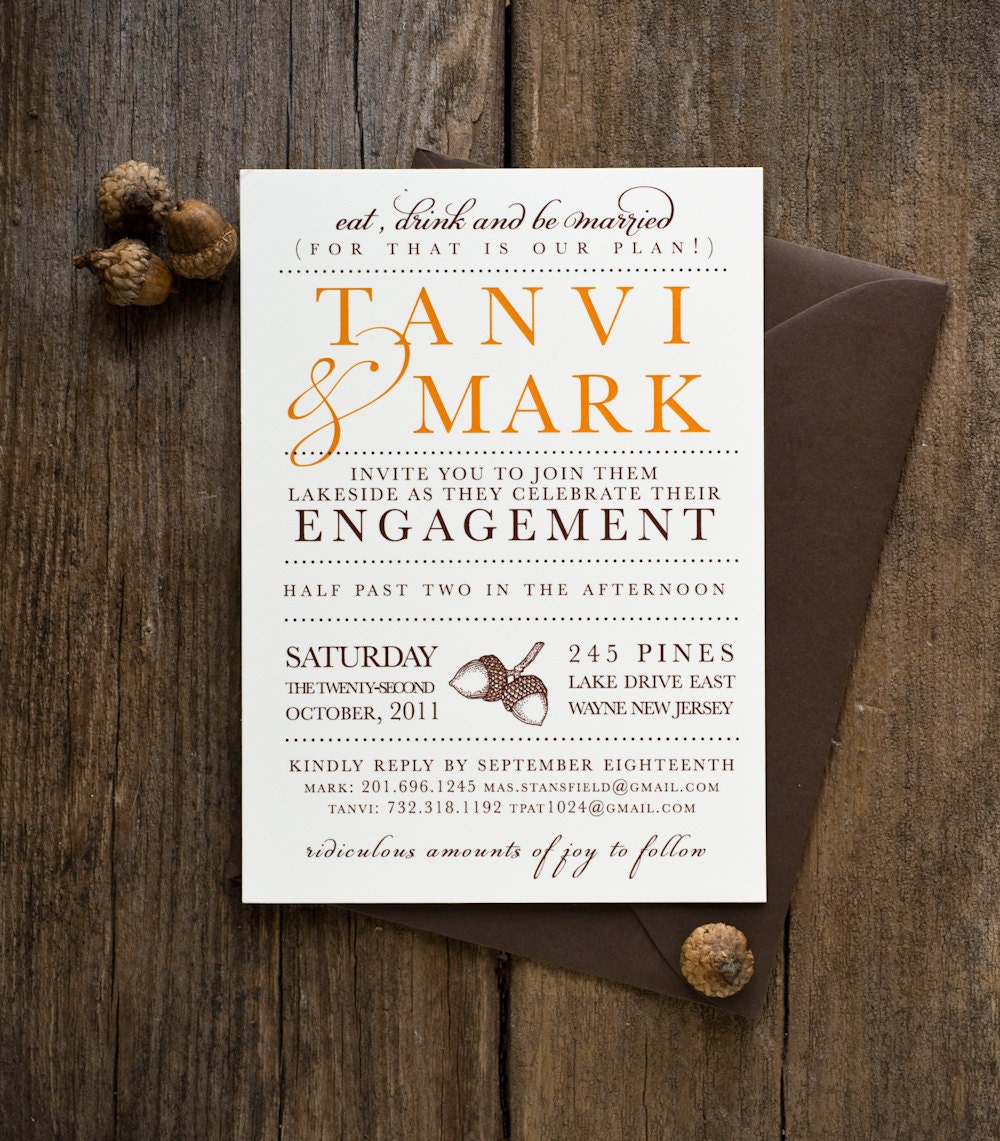 Engagement Announcement - Fall Into Love