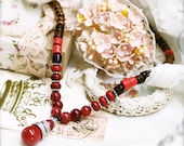 Zest and enthusiasm boost necklace, Jade and dye howlite