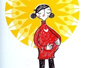 Glowing - Original Screen Print