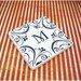 Make it Personal  Monogrammed Absorbent Stone Tile Drink Coaster