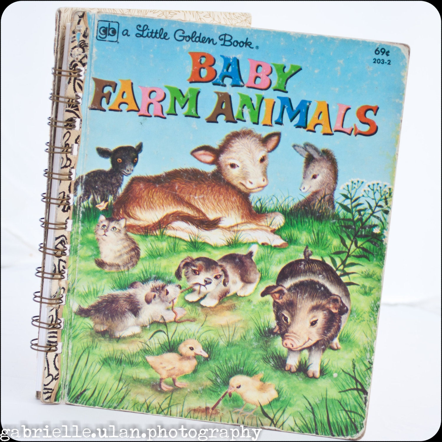 Baby Farm Animals Little Golden Book Journal by scissorsavvy