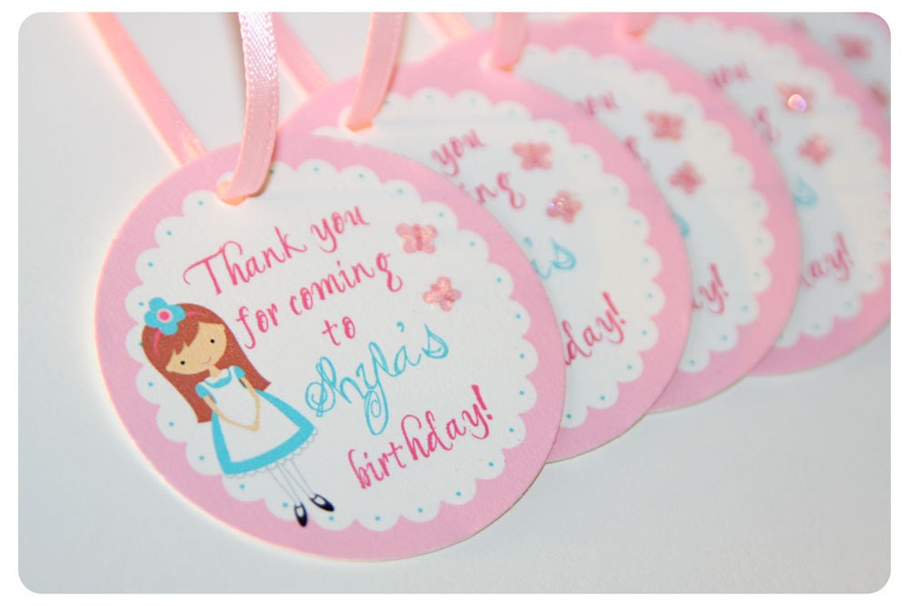 Alice In Wonderland Favor Tags