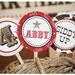 Rootin Tootin Western Party Girls Cupcake Toppers Set of 12