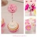 Circus Party - Carnival Party Paper Puff Cupcake Toppers Set of 6