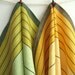 Set of 2 Organic Tea Towels. Linen Kitchen Towels. Yellow and Green Striped Linen Tea Towels. Marigold Linen Dish Towel. Christmas gift