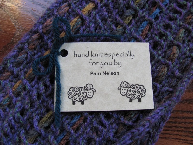 Personalized knitting tags-Sheep