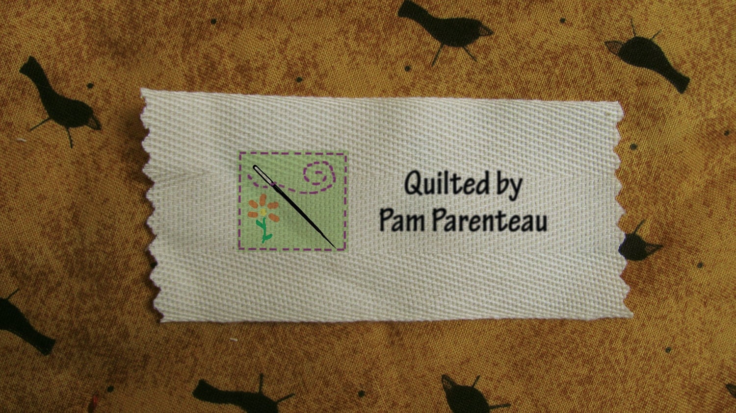 Personalized Quilting Labels-Needle