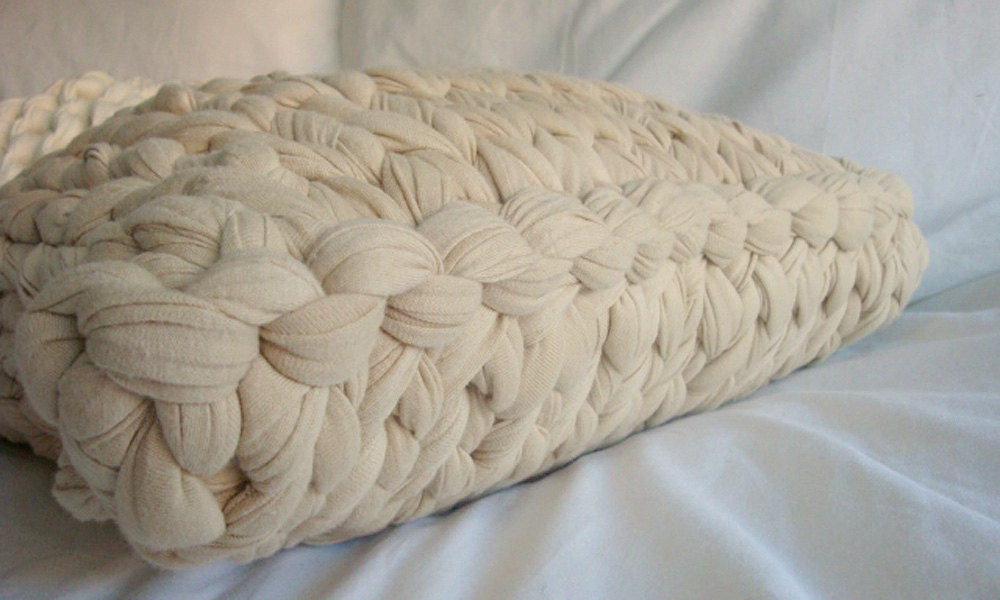 Super Chunky Knit Throw Pillow - Putty