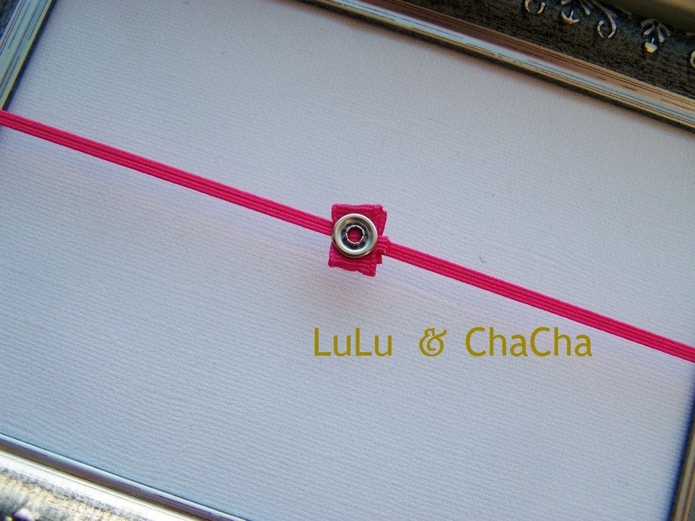 Super Skinny Interchangeable SNAP headband--Pink