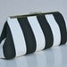 Black and White Clutch for Cocktail Party or Bridesmaids