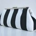 Black and White Clutch for Cocktail Party or Bridesmaids