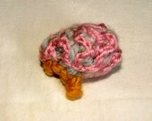 Brain Crochet Plush Mini, Keychain, Ornament