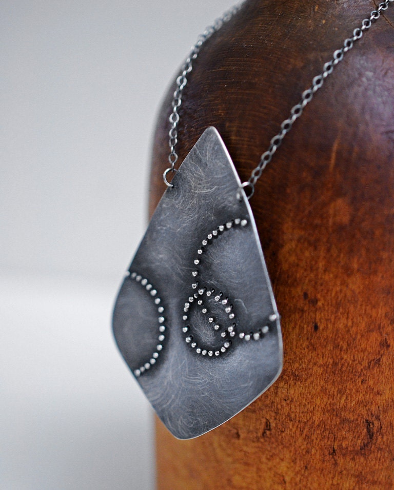 RESERVED - I hear a voice, no. 2...sterling silver necklace with pin design