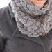 SALE - Hand Knit Nora convertible COWL - Espresso BROWN Chocolate - Ready to Ship - last chance for Holiday Delivery