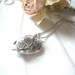 Turtle Locket Charm Necklace- Heart Shape Locket