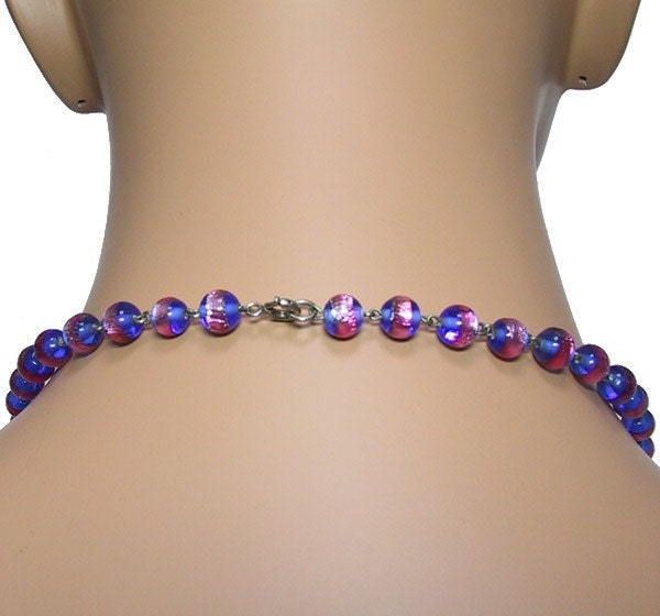 Art Deco Czech Necklace Lampwork Beads Vintage 1920s