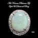 Opal Diamond Ring Platinum Top Art Nouveau