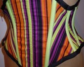 Halloween Stripes Waist Cincher Corset size 18