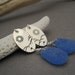 Sun and Sea Hand Stamped Charm Earrings with Cobalt Blue Sea Glass - Sea Glass - Beach Glass - Personalized -