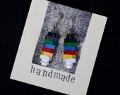 cascading color earrings