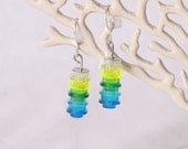 transparent dangle earrings